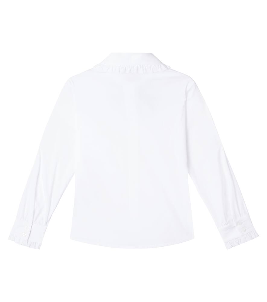 Monnalisa Cotton-blend Top In White