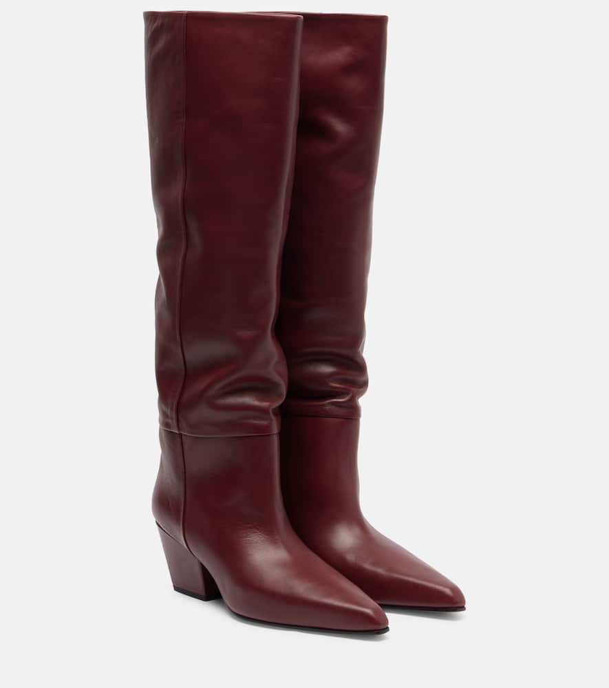 Paris Texas Jane 60 Leather Knee-high Boots In Red