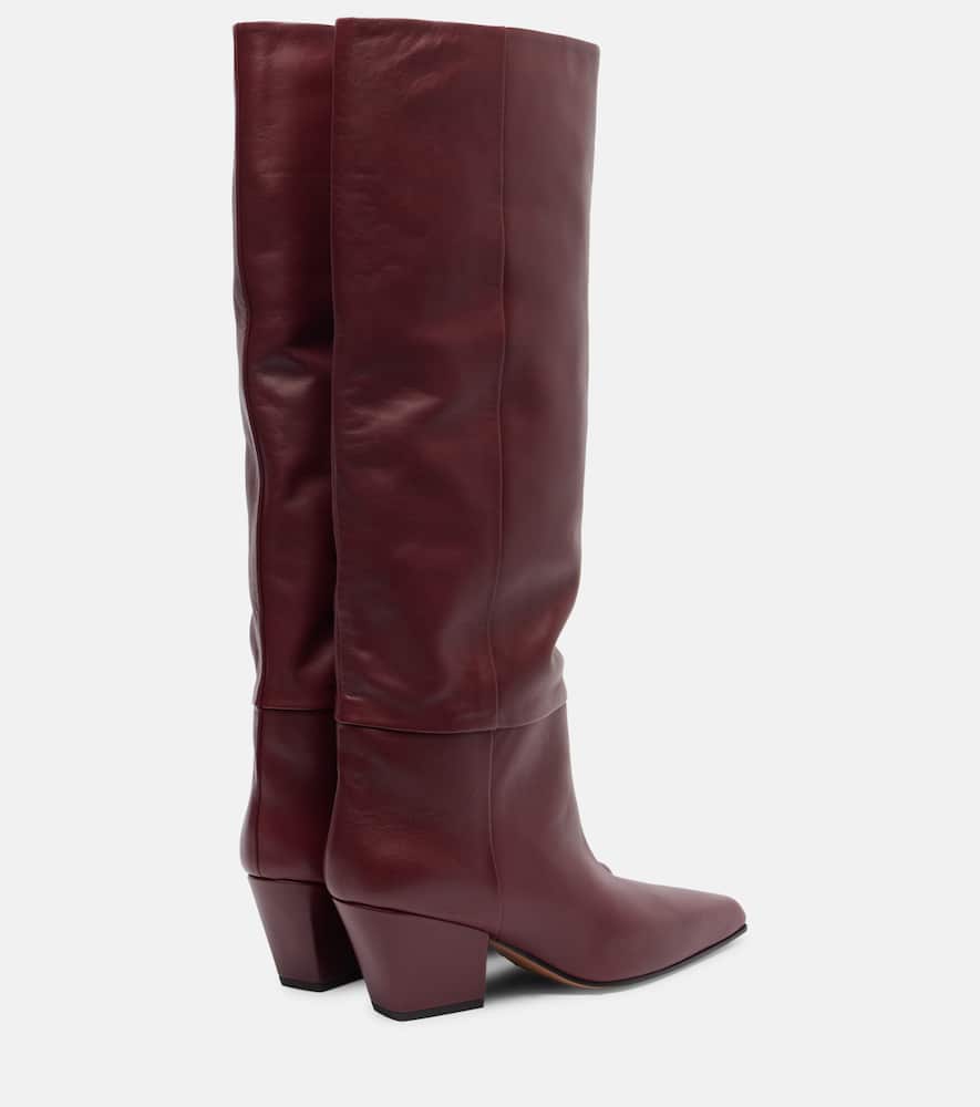 Paris Texas Jane 60 Leather Knee-high Boots In Red