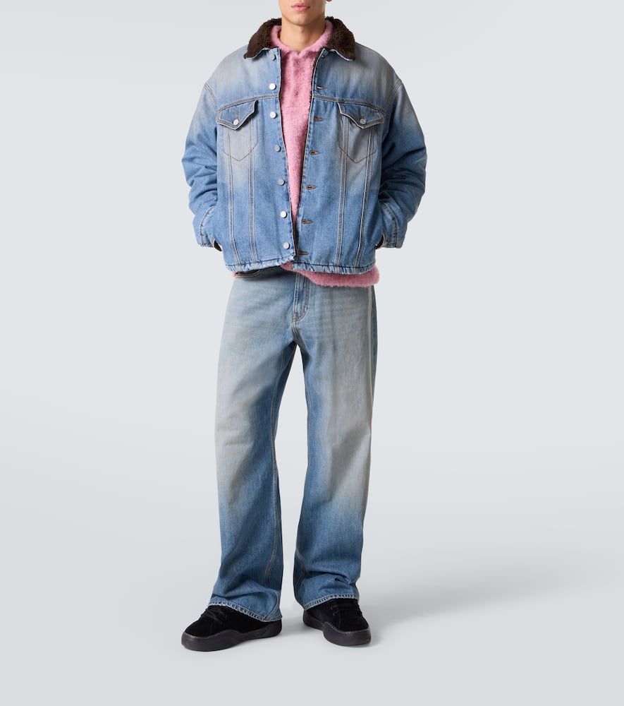 Erl Suede Vamp Sneakers In Black