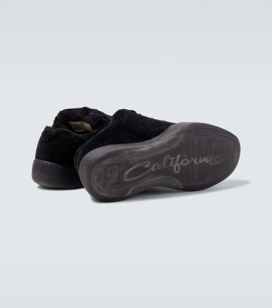 Erl Suede Vamp Sneakers In Black