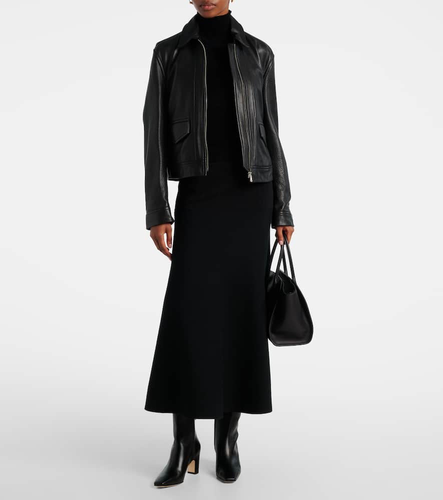 Manolo Blahnik Ofaralo Leather Ankle Boots In Black