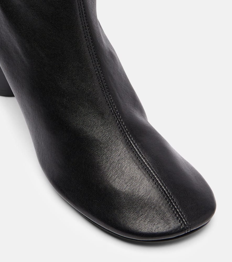 Jil Sander Leather Over-the-knee Boots In Black