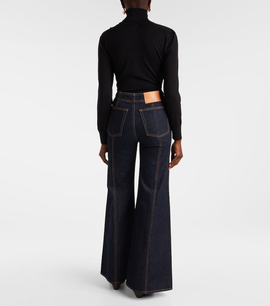 Ulla Johnson Delphine Wide-leg Jeans In Blue