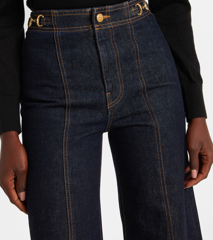 Ulla Johnson Delphine Wide-leg Jeans In Blue