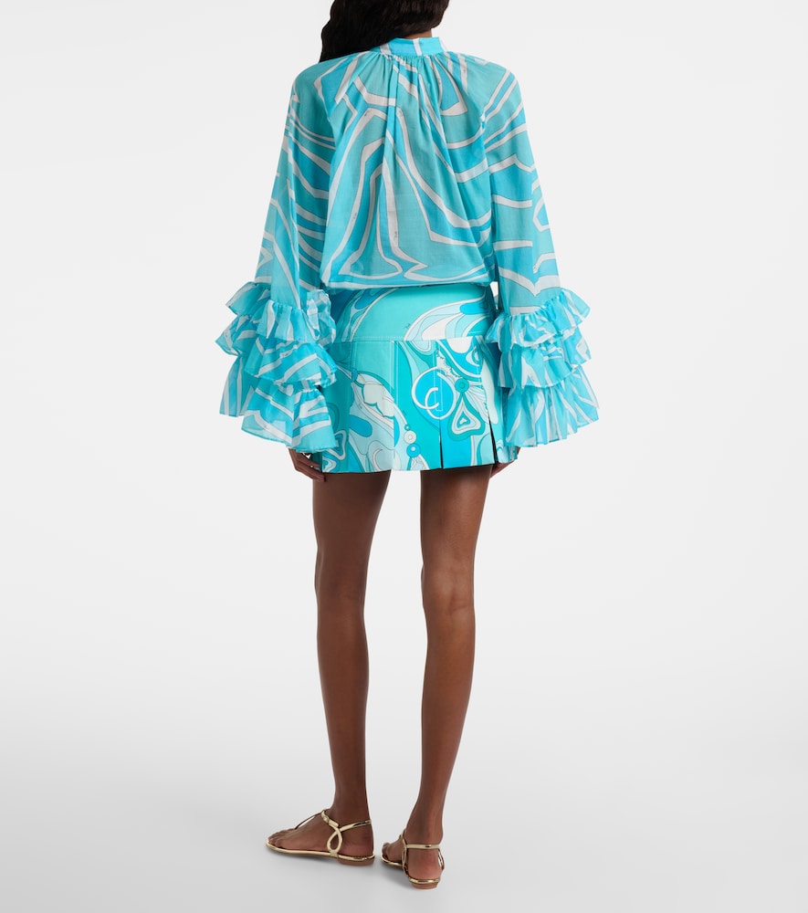  Pucci Pucci Minirock Orchidee Aus Gabardine 