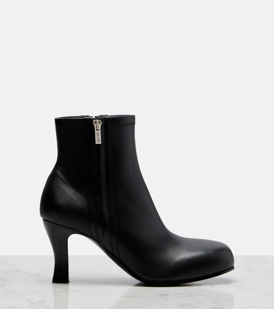  Loewe Loewe Bobine 90 Leather Ankle Boots 