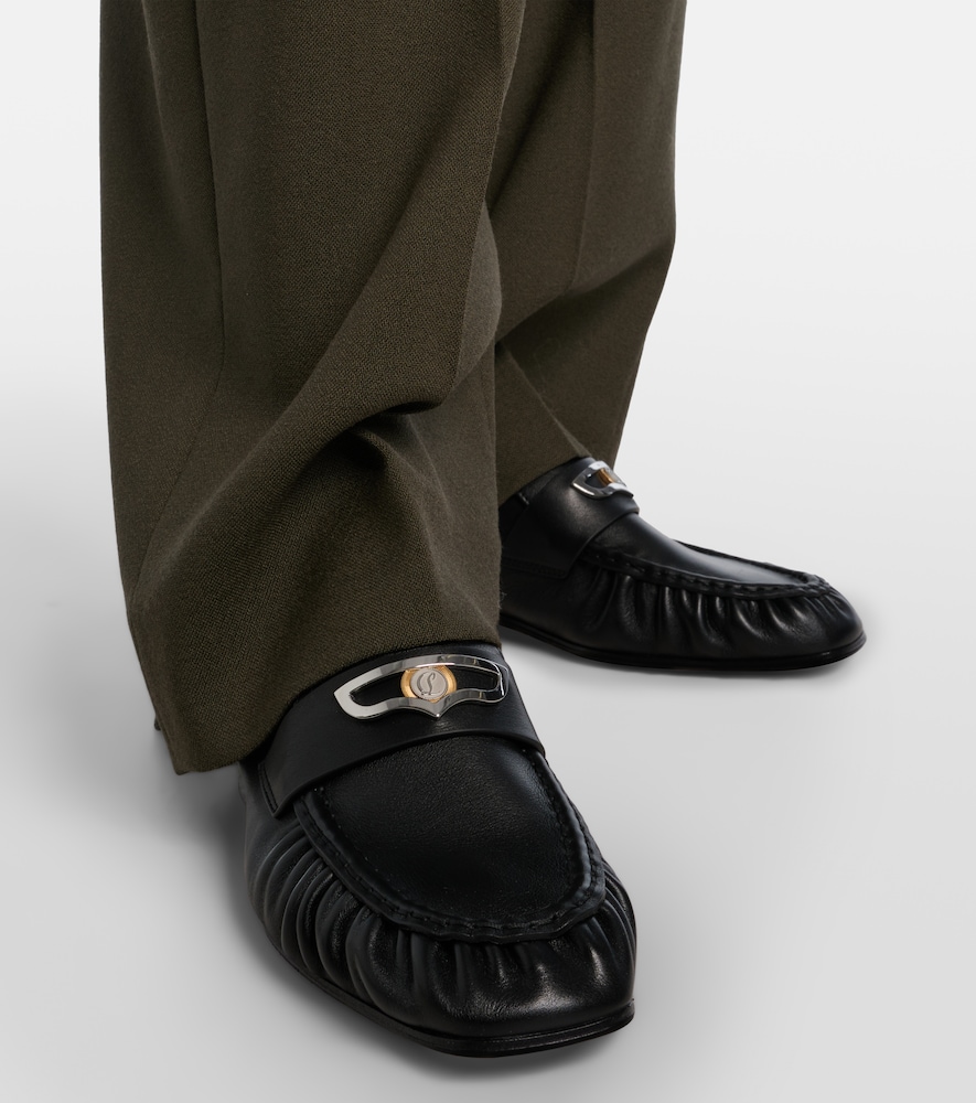 Christian Louboutin Mocallista leather penny loafers