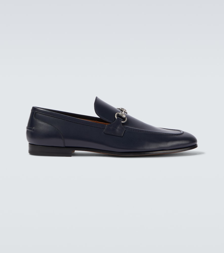 Gucci Uomo Mocassini Jordaan Horsebit In Pelle Blu Eu Taglia 41- Mytheresa