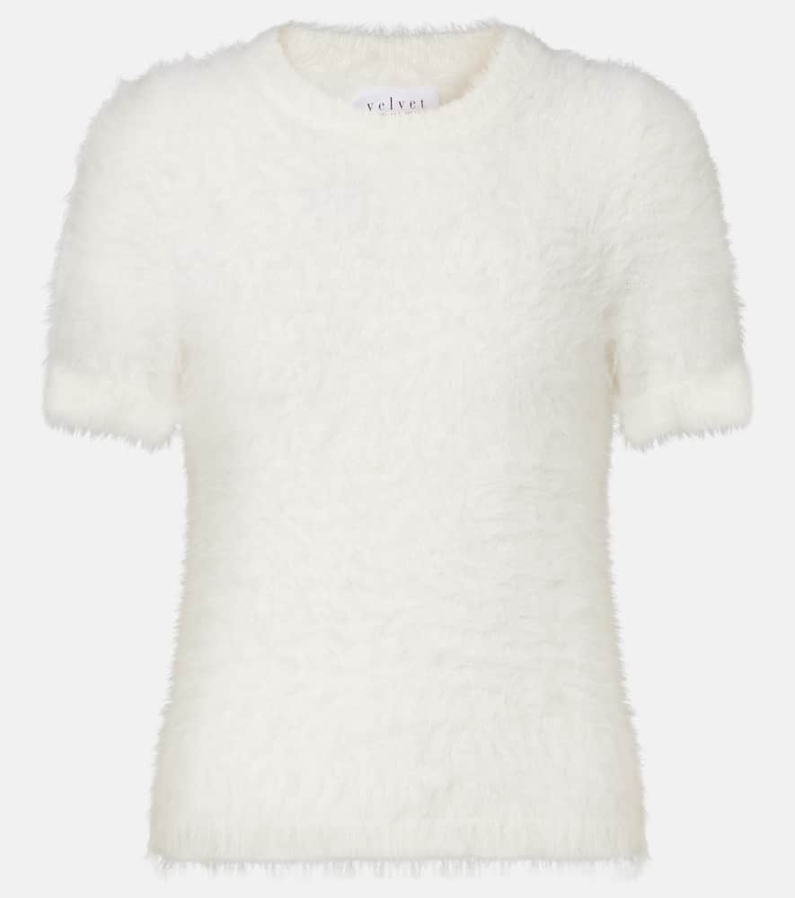 Velvet Kit Top In White