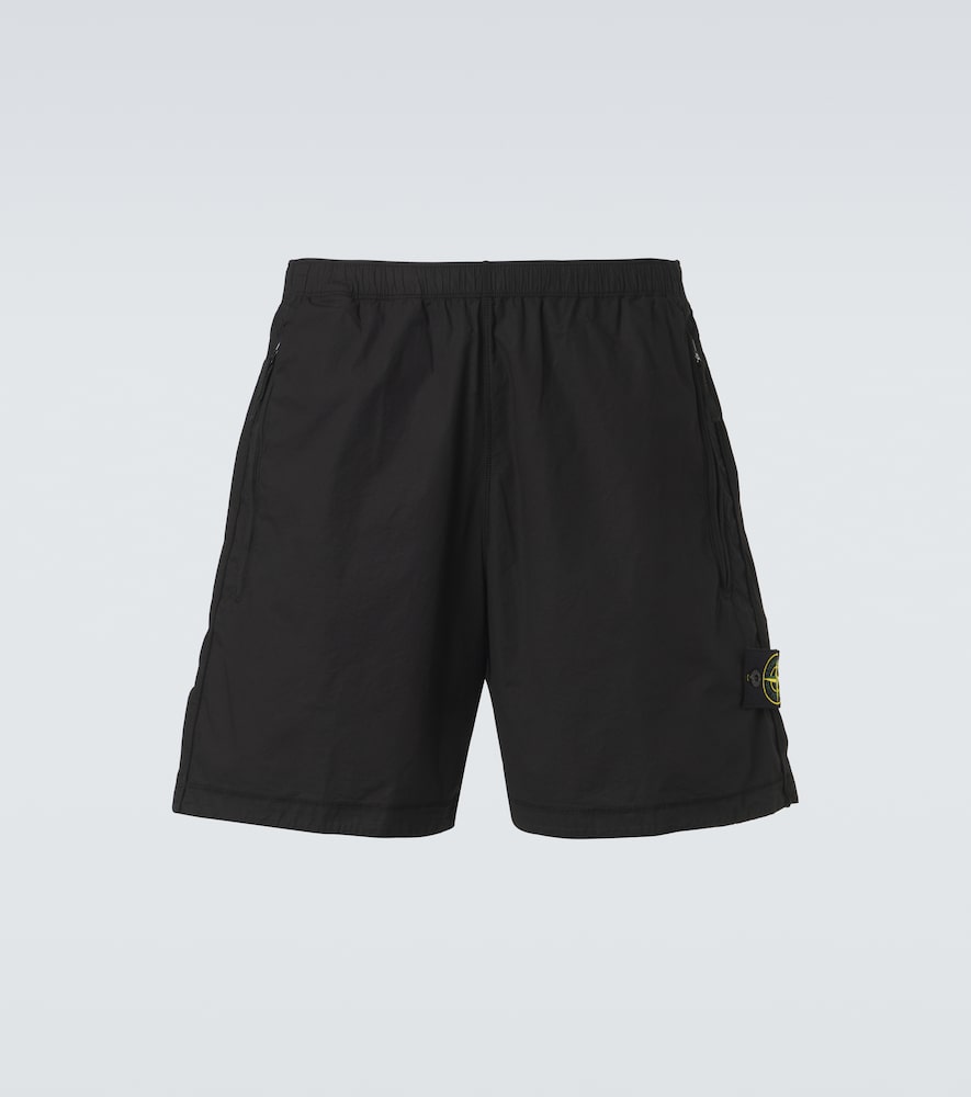 Stone Island Compass cotton-blend shorts