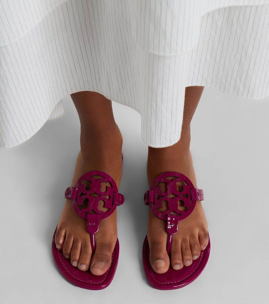 Tory Burch Miller patent leather thong sandals