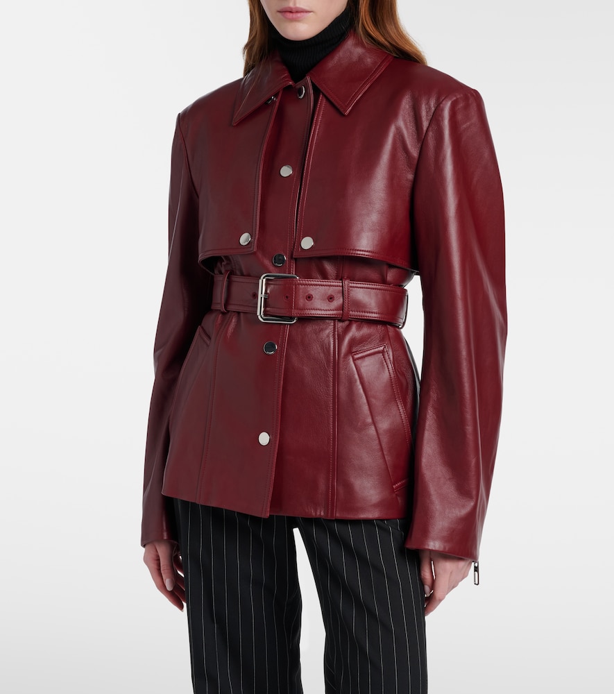 Sportmax Stenzone convertible leather jacket