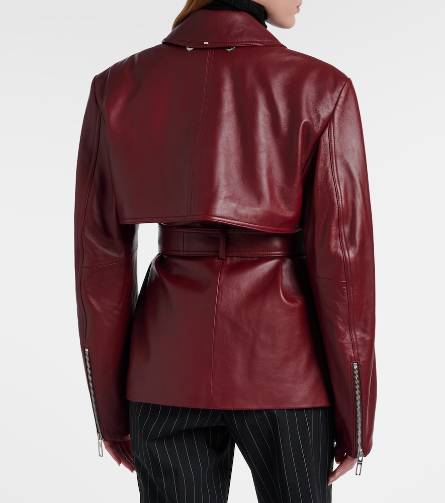  Sportmax Sportmax Stenzone Convertible Leather Jacket 