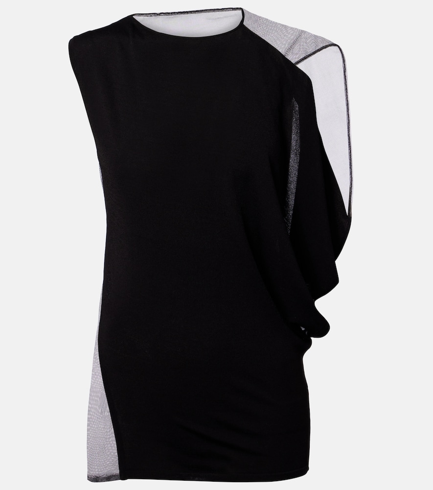 Sportmax Top asymtrique Geranio 260 €