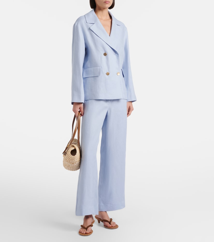 'S Max Mara Amedea linen wide-leg pants