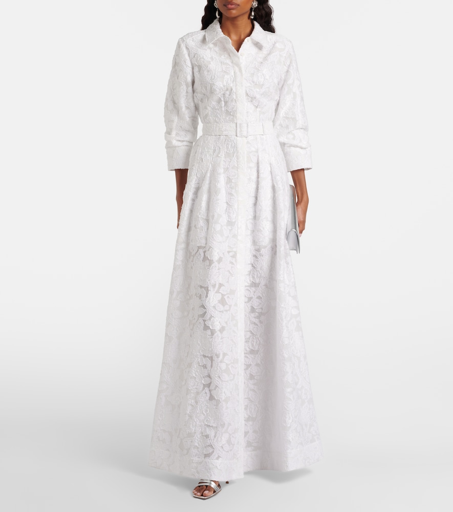 Simkhai Courtney organza jacquard gown