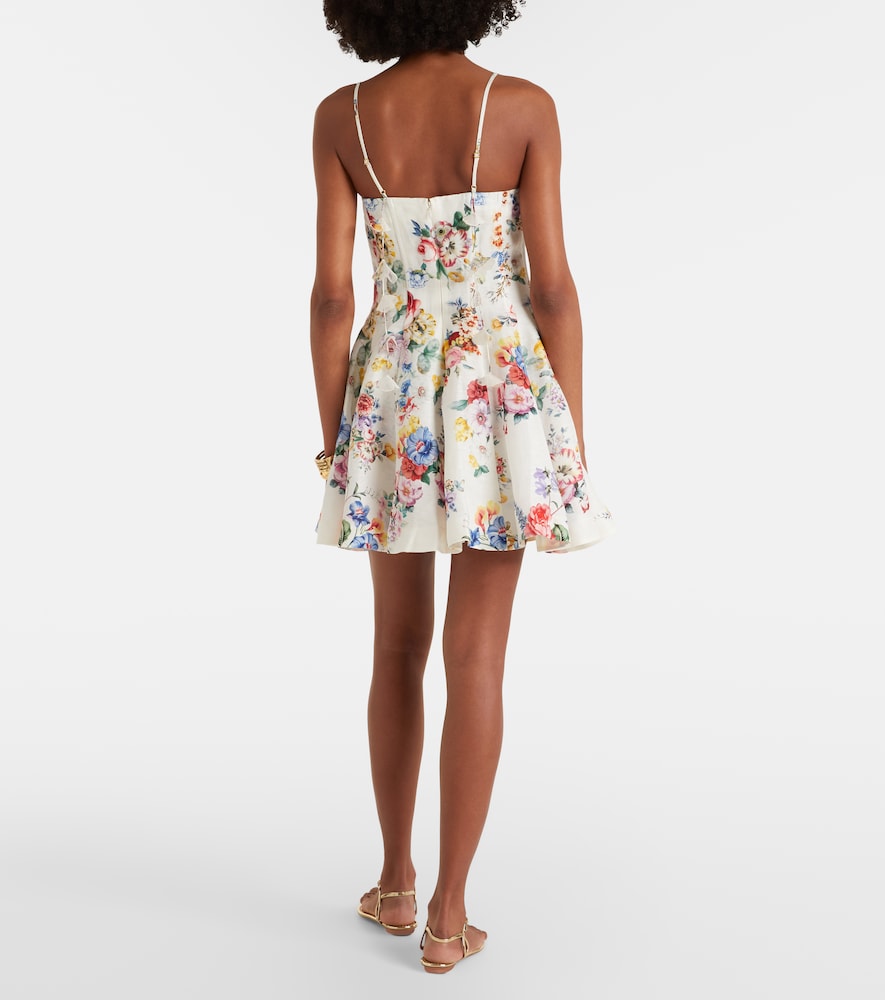  Camilla Camilla Verziertes Minikleid Aus Leinen Und Seide 