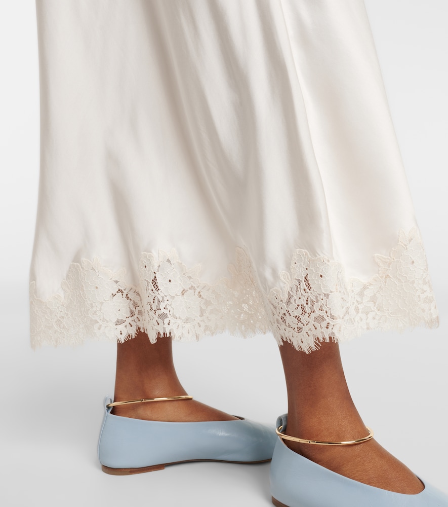  Rixo Rixo Slipskirt Matilde Aus Satin Mit Spitze 