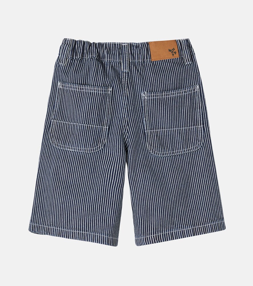  Wheat Wheat Christian Striped Denim Shorts 