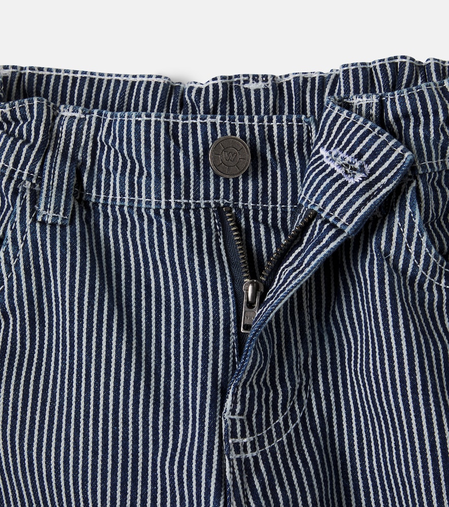  Wheat Wheat Christian Striped Denim Shorts 
