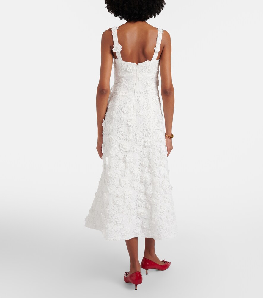  Leo Lin Leo Lin Midikleid Aus Guipure-spitze 