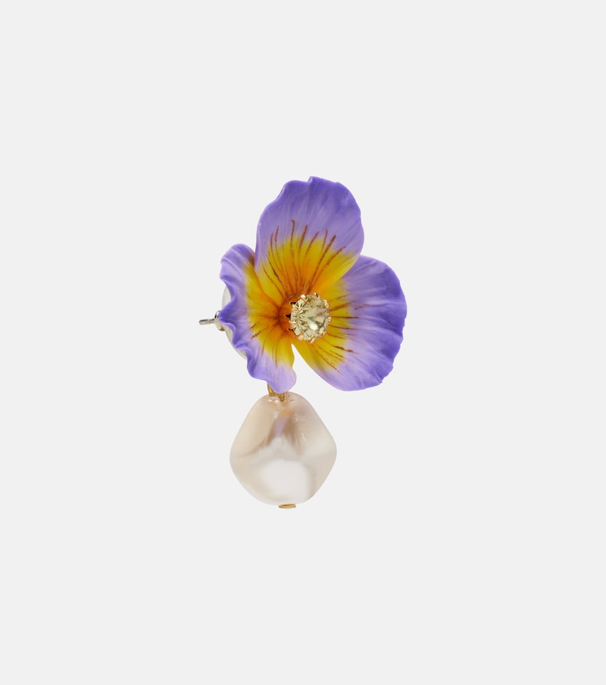  Jennifer Behr Jennifer Behr Embellished Floral Drop Earrings 