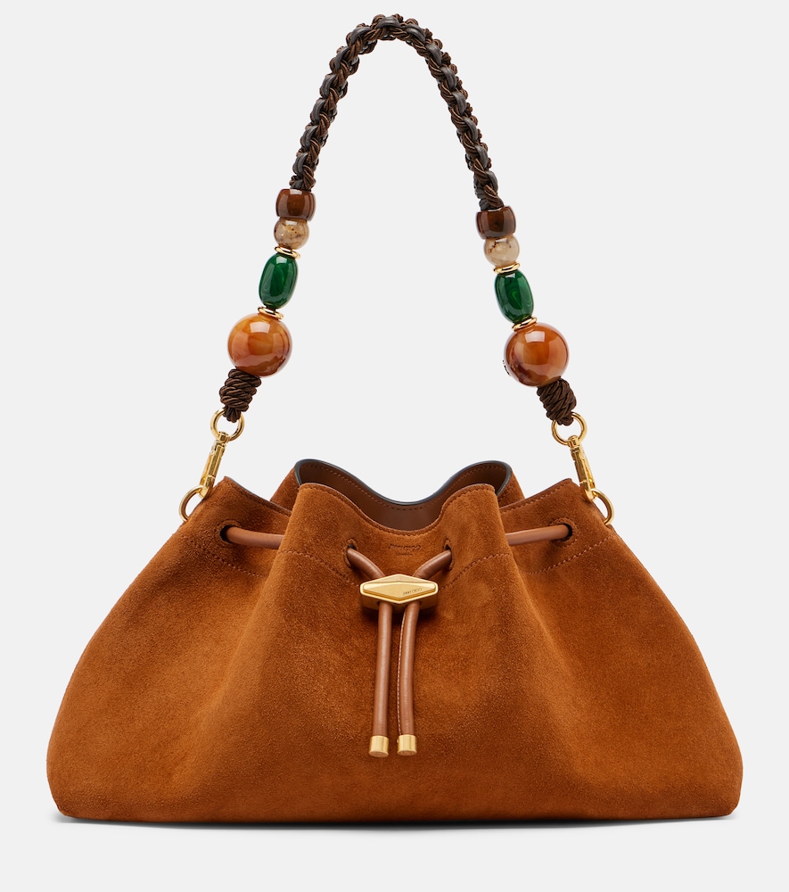 Bucket-Bag Bon Bon Medium aus Veloursleder