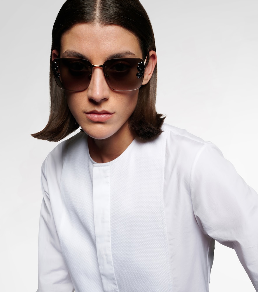  Dior Eyewear Dior Eyewear Eckige Sonnenbrille Dior Clover 