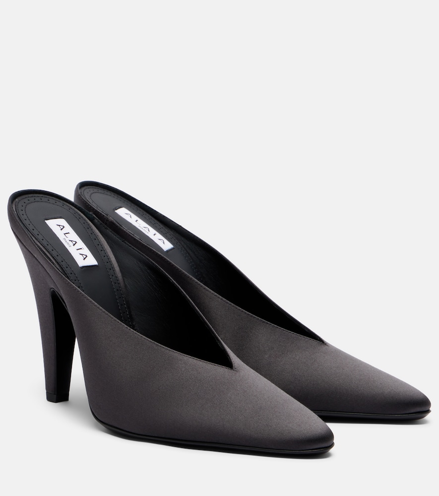 Alaïa Alaïa Cone satin mules　アライア コーン サテン ミュール