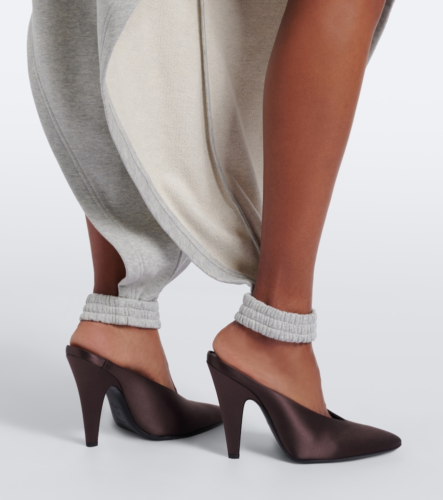 Alaïa Cone satin mules