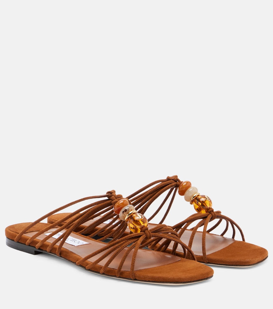 Lova beaded suede sandals