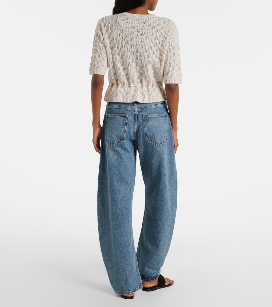 Bubble Barrel-Leg Jeans