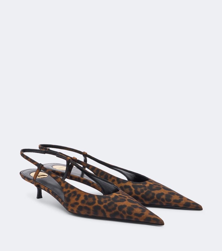 Pumps slingback Secret con stampa