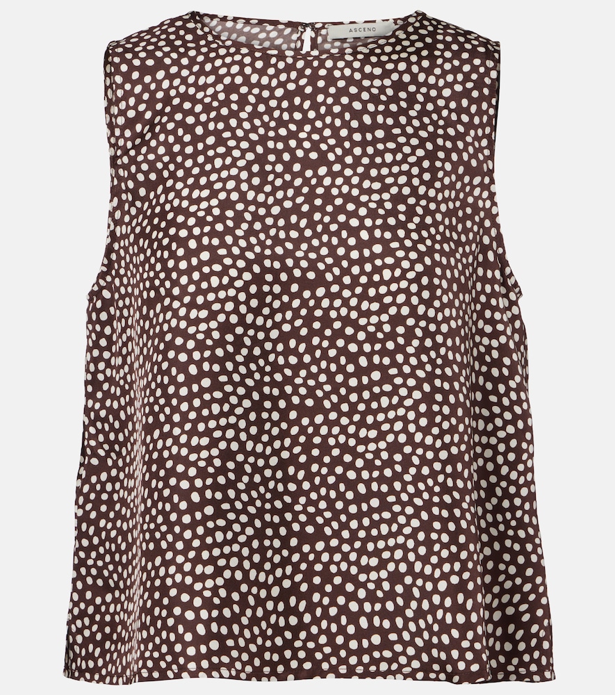 Top Sofia in twill di seta