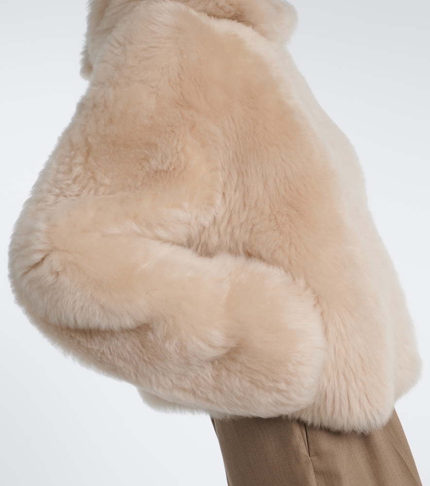 Arma Bianca Reversible Shearling Jacket In White