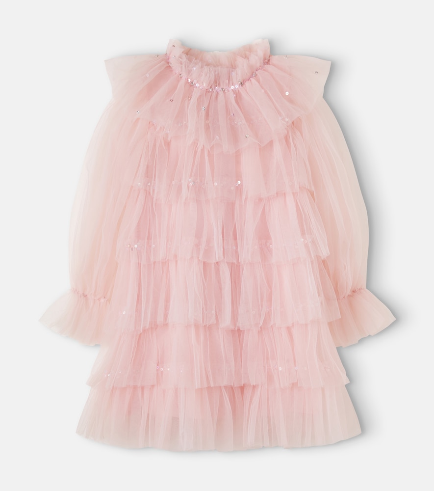 Abito Luminous in tulle con paillettes