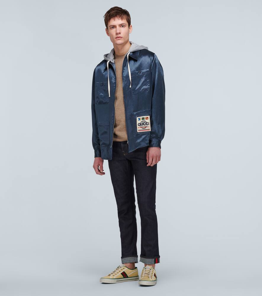 GUCCI TENNIS 1977 GG SNEAKERS,P00436178