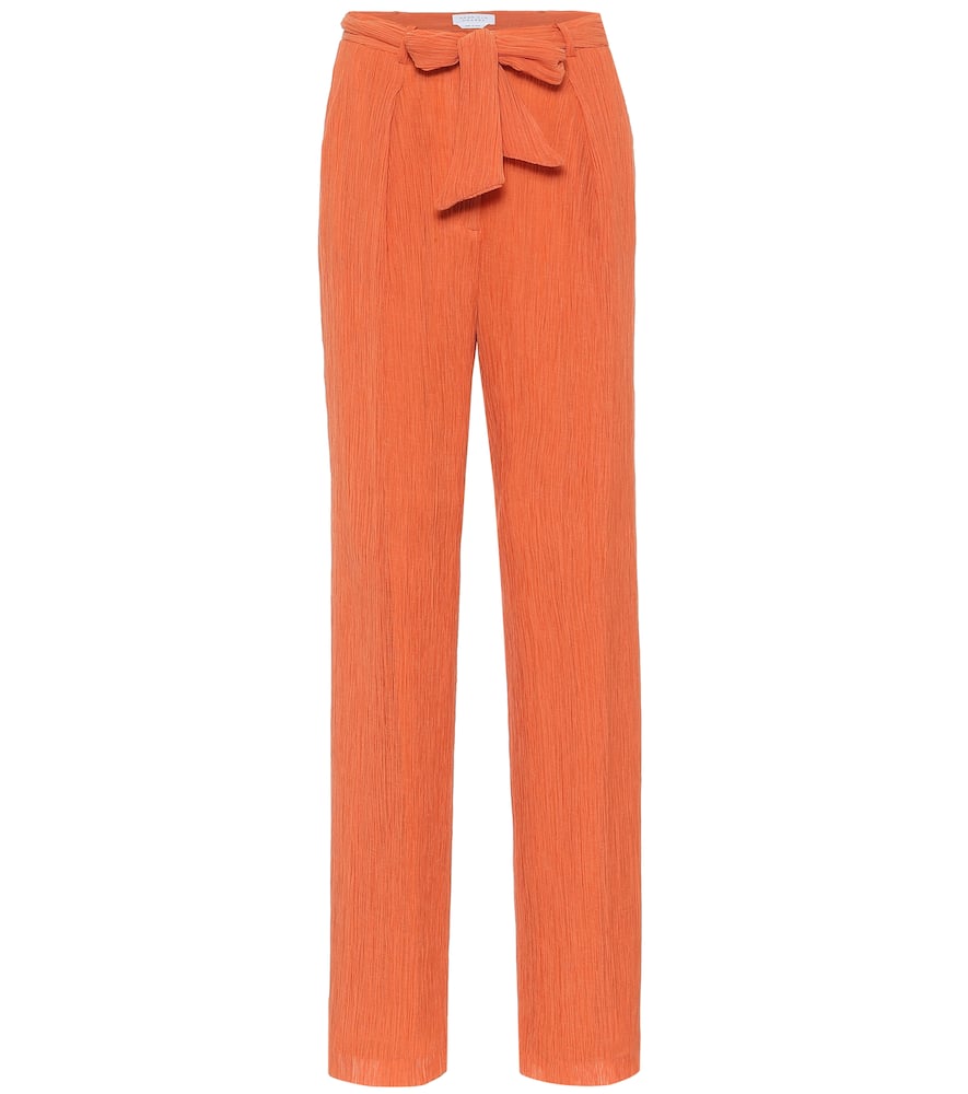 GABRIELA HEARST THOMAZIA COTTON AND SILK PANTS,P00467852