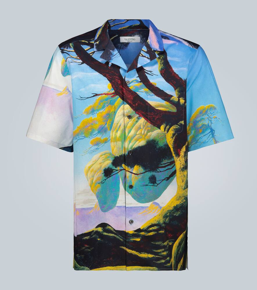 VALENTINO FLOATING ISLAND SHORT-SLEEVED SHIRT,P00470217