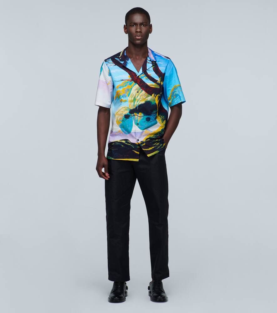 VALENTINO FLOATING ISLAND SHORT-SLEEVED SHIRT,P00470217