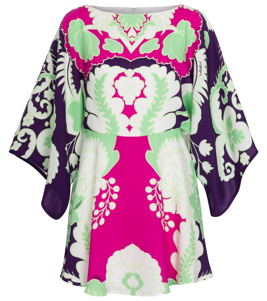 Valentino Valentino printed silk minidress
