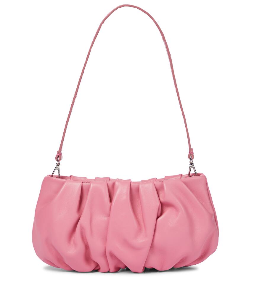 Staud Bean Convertible Leather Clutch Bag In Pink