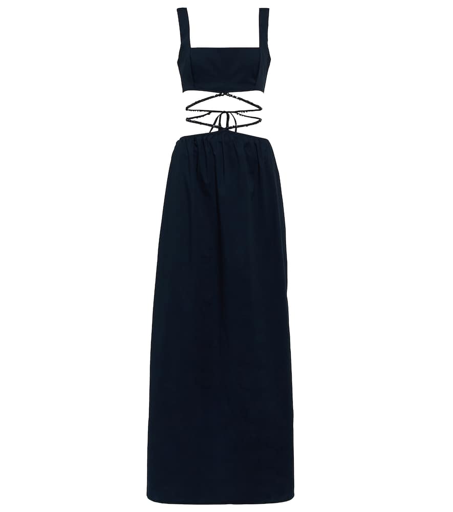 Agua by Agua Bendita Peonia cotton poplin maxi dress