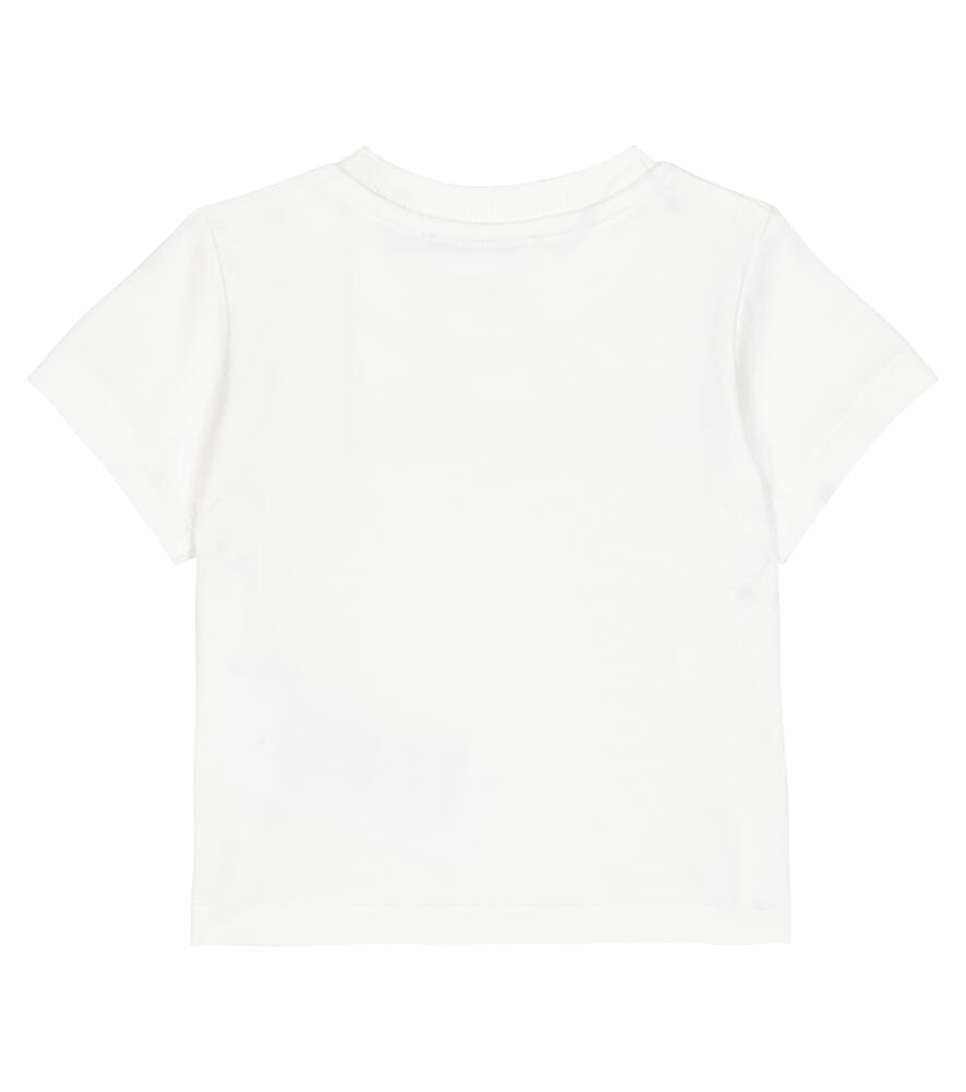 Moschino Baby Printed Cotton T-shirt In White