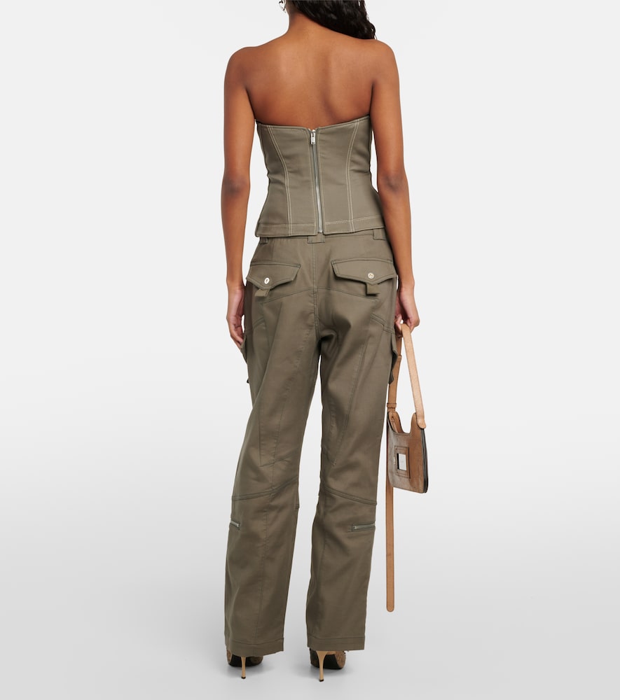 Dion Lee Dion Lee Top Corsé De Algodón 