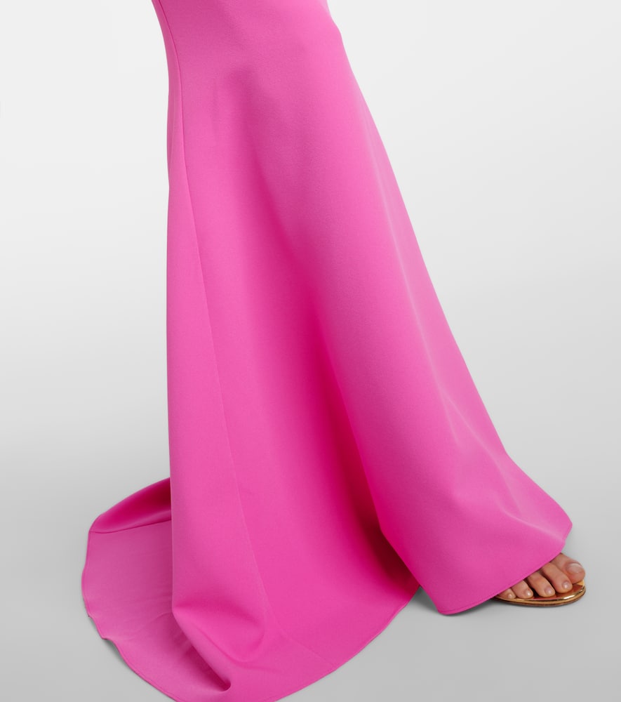 Shop Safiyaa Auria Crêpe Gown In Pink