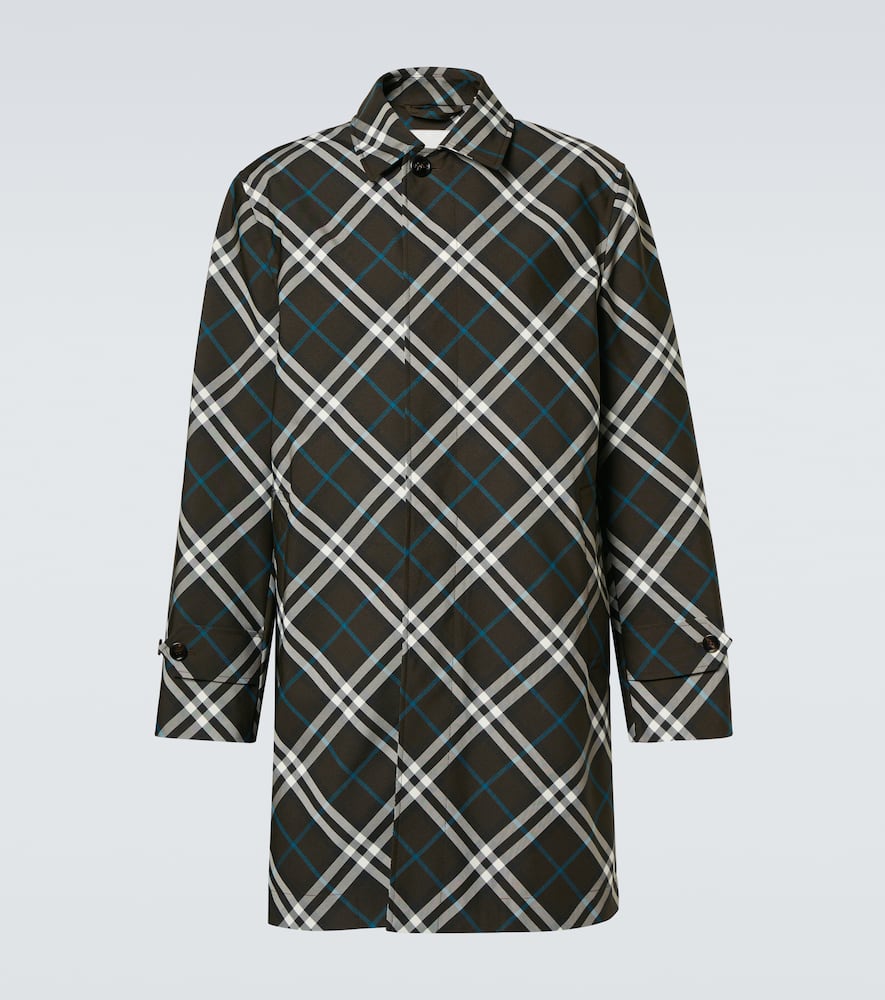Burberry Nova Check Reversible Cotton Coat In Multicoloured