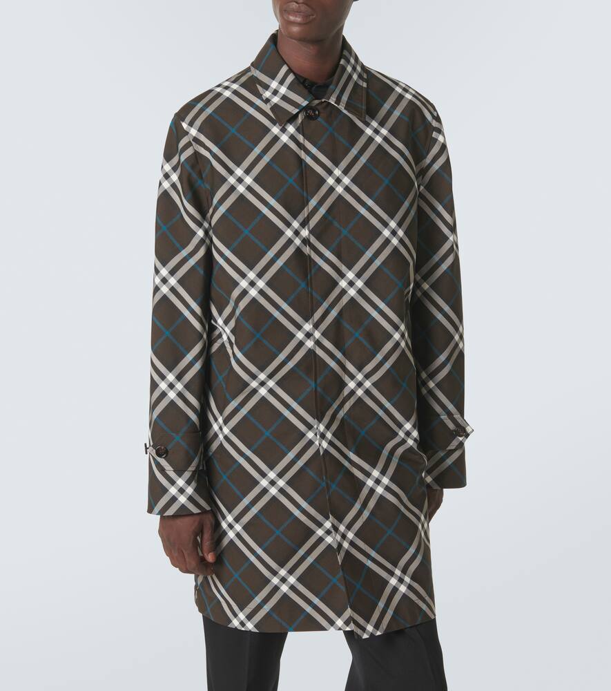 Burberry Nova Check Reversible Cotton Coat In Multicoloured