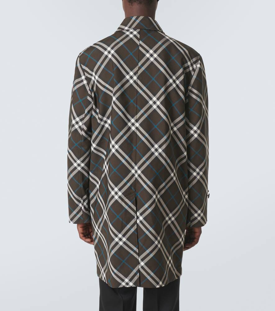 Burberry Nova Check Reversible Cotton Coat In Multicoloured